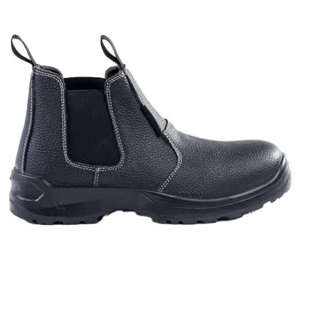 Black Chelsea Safety Boot – Steel Toe Cap (Slip-On)