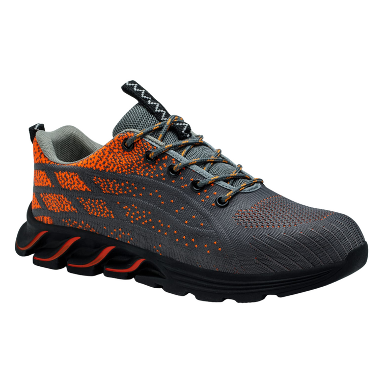 Rambler Shark Safety Sneaker in Grey/Orange